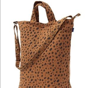 cheetah print tote bag baggu duck bag